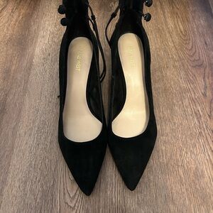 Nine West Black Suede Heels